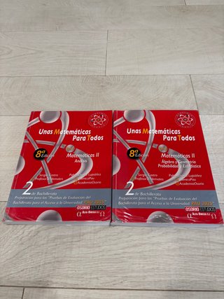 Pack Libros Matemáticas 1º y 2º Bachillerato y más