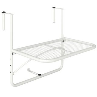 Outsunny Tavolo da Ringhiera da Balcone Altezza Re
