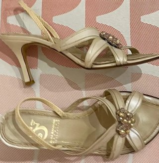 Zapatos de Novia Natural Nacarados Beige