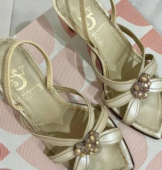Zapatos de Novia Natural Nacarados Beige