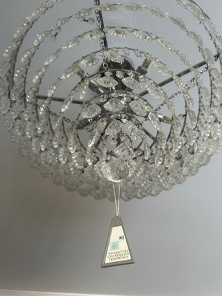 Lámpara de salón cristal swarovski con repuestos