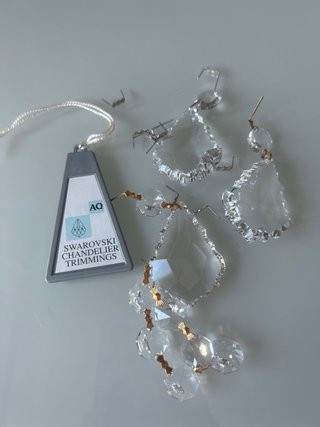 Lámpara de salón cristal swarovski con repuestos