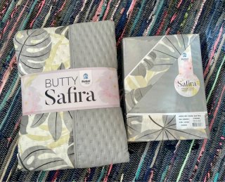 Conjunto Colcha e Lençóis Casal Safira