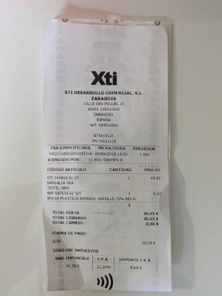 Sandalias XTI doradas tacón plataforma