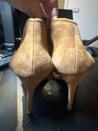 Sandalia Botines de ante con cordones marrones
