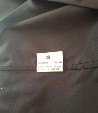 Camisa  Negra  entallada Hombre Talla M.