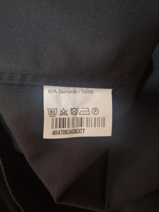 Camisa  Negra  entallada Hombre Talla M.
