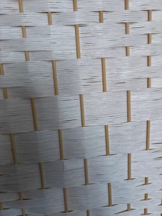 Biombo blanco mimbre IKEA