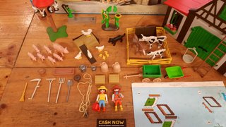 PLAYMOBIL 3716 ANTIGUO SET GRANJA COMPLETO EN CAJA