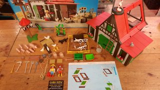PLAYMOBIL 3716 ANTIGUO SET GRANJA COMPLETO EN CAJA