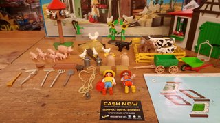 PLAYMOBIL 3716 ANTIGUO SET GRANJA COMPLETO EN CAJA