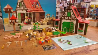 PLAYMOBIL 3716 ANTIGUO SET GRANJA COMPLETO EN CAJA