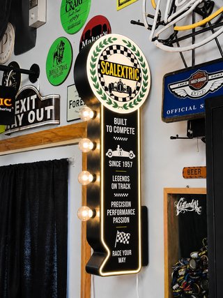 CARTEL LUMINOSO SCALEXTRIC