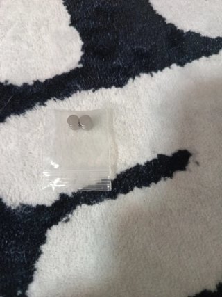 6 Pendientes Imán Plata