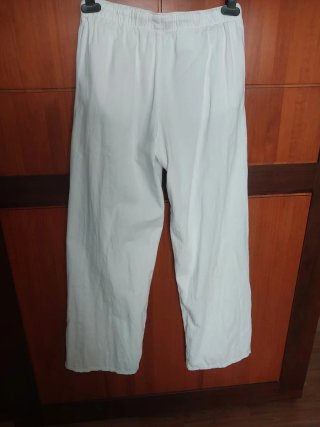 Pantalón Pull&Bear blanco