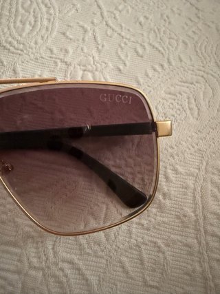 Gafas de sol Gucci Marrón y Dorado
