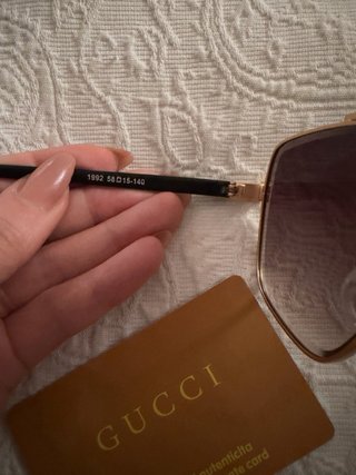 Gafas de sol Gucci Marrón y Dorado