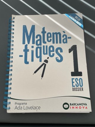 Matemàtiques, 1 ESO. Cuaderno de ejercicios.