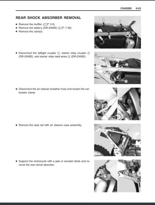 Manual de Taller Suzuki DR-Z400/E '99 - 02