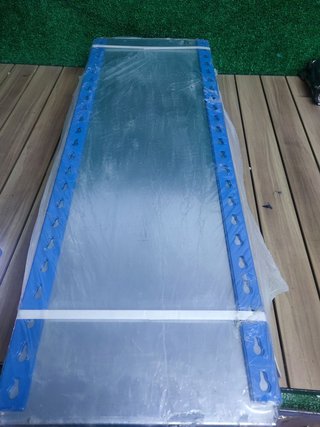 SimonRack Estantería Metálica Almacenaje, Sin tornillos, 5 Baldas, Alta Capacidad Carga 180 kg, 1800x900x300 mm, Estantería Garaje Trastero, Azul/Naranja/Galva