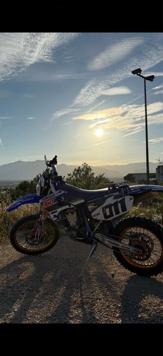 Yamaha WR450F Enduro Moto Azul/Blanca
