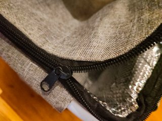 Cesta Térmica Plegable Gris para camper, picnic...