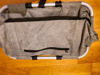 Cesta Térmica Plegable Gris para camper, picnic...