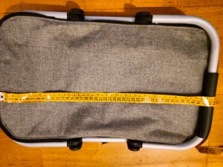 Cesta Térmica Plegable Gris para camper, picnic...