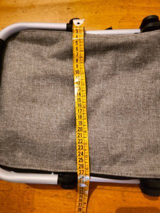 Cesta Térmica Plegable Gris para camper, picnic...