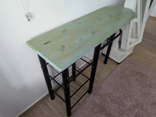 Escritorio/mostrador cocina con estantes
