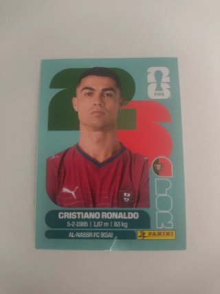 Cromo Cristiano Ronaldo Mundial 2026 + 20 Cromos