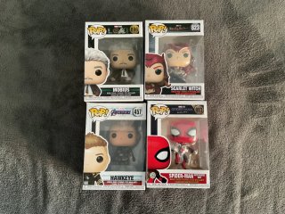 Lote 4 Funkos Marvel