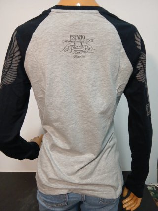 Camiseta Harley-Davidson Manga Larga Gris/Negra