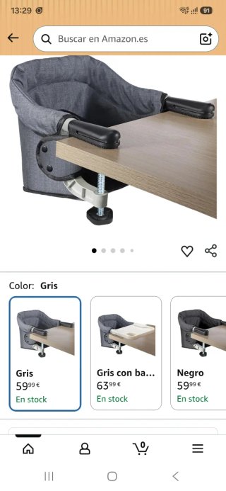 Silla de mesa para bebé - Trona portátil