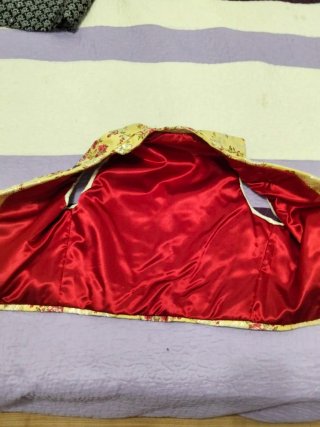 Chaleco Fallero Dorado y Rojo Sin Usar