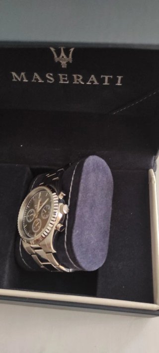 Reloj Maserati Negro y Plateado