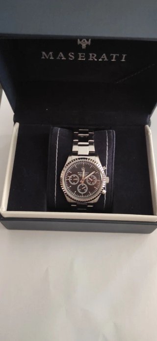 Reloj Maserati Negro y Plateado