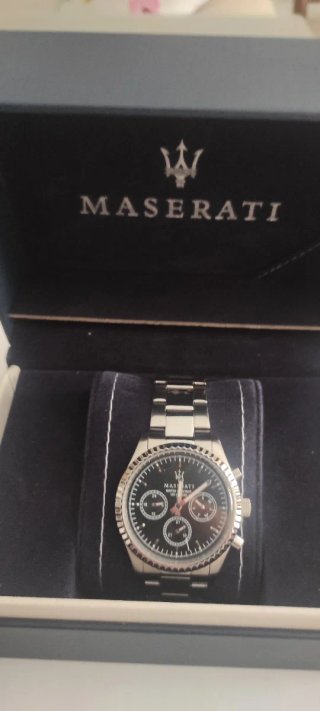 Reloj Maserati Negro y Plateado