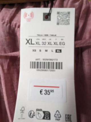 Falda rosa nude XL