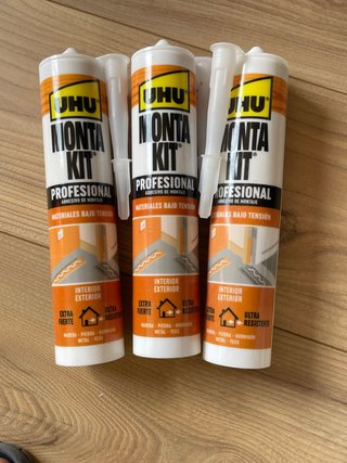 3x UHU Montakit Adhesivo de Montaje Profesional