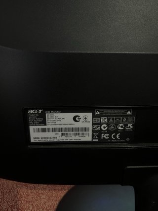 Monitor Acer Negro