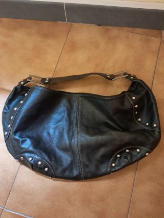Bolso de piel/cuero argentino ARPEL negro