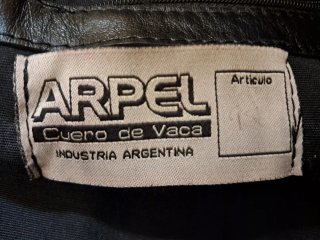 Bolso de piel/cuero argentino ARPEL negro