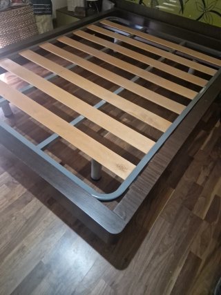 Somier 135 cm madera y metal