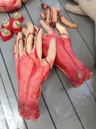 Lote Halloween: Manos, Pies y Ojos