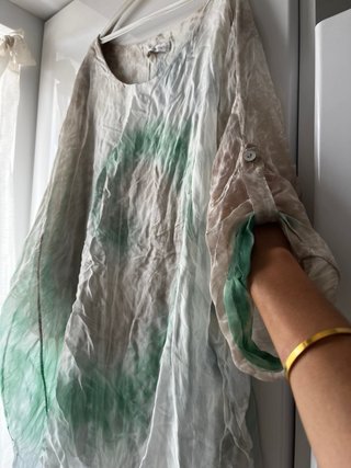 Vestido corto tie-dye estilo boho - Talla única -