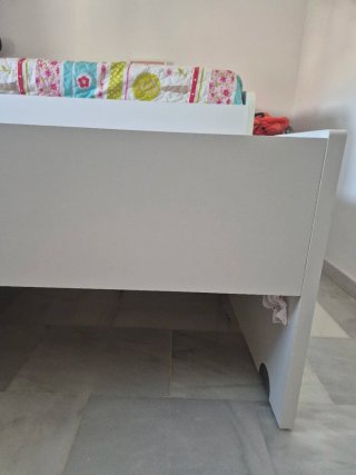Cama nido de madera con cajones