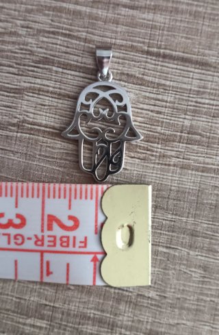 Colgante Mano de Fátima Plata