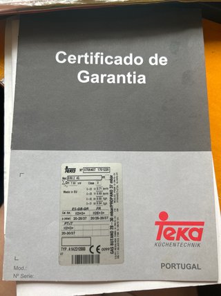Placa de gas Teka 4 zonas