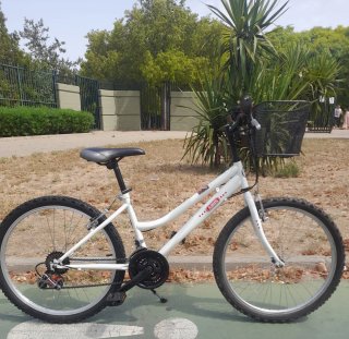 Bicicleta 24"  18vel. Cesta .